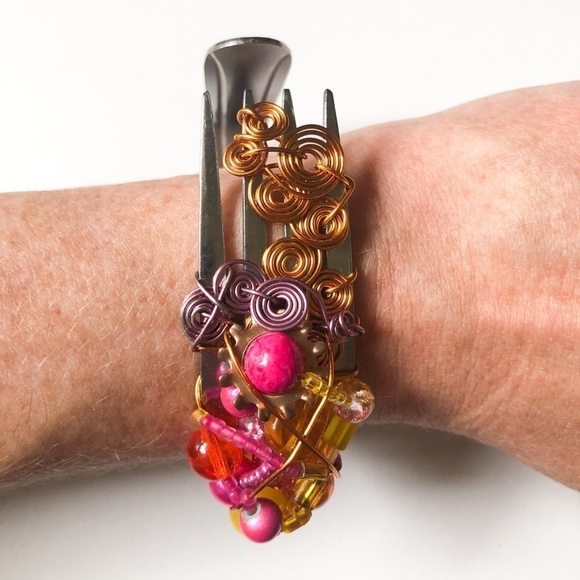 Upcycled Fork Bracelet - Picture 8 of 8